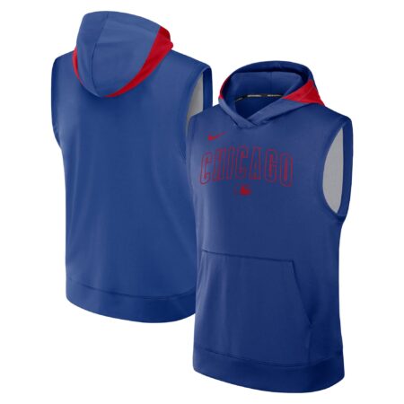 Chicago Cubs Collection Performance Sleeveless Pullover Hoodie - Royal