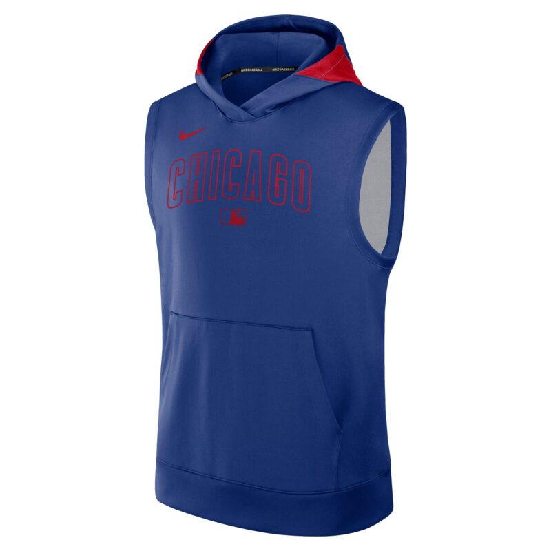 Chicago Cubs Collection Performance Sleeveless Pullover Hoodie - Royal - Image 2
