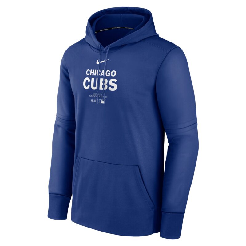 Chicago Cubs Collection Practice Performance Pullover Hoodie - Royal - Image 2