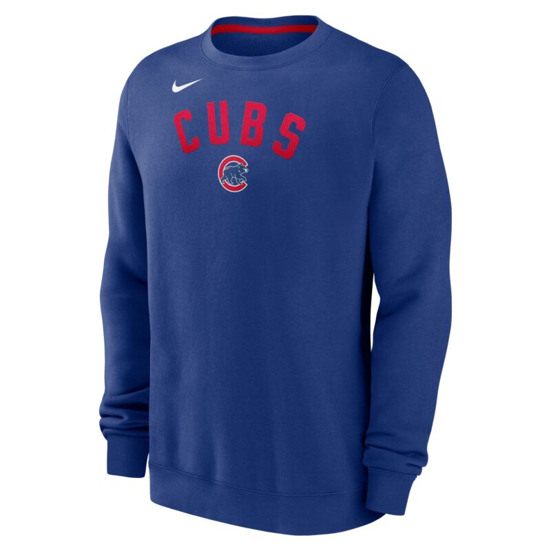 Chicago Cubs Classic Fleece Performance Pullover Sweatshirt - Royal - Image 2