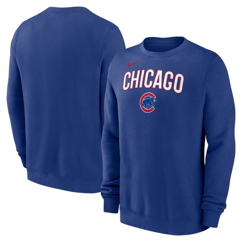 Chicago Cubs Pullover Sweatshirt - Royal