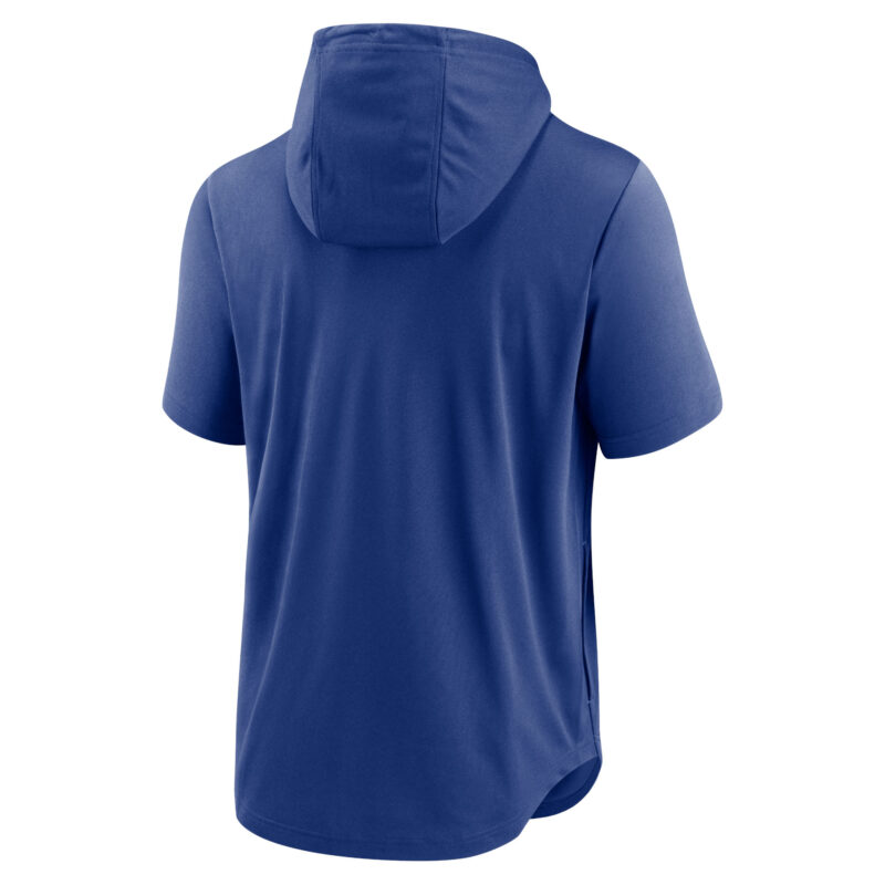 Kansas City Royals Lockup Performance Short Sleeve Lightweight Hooded Top - Royal - Image 3