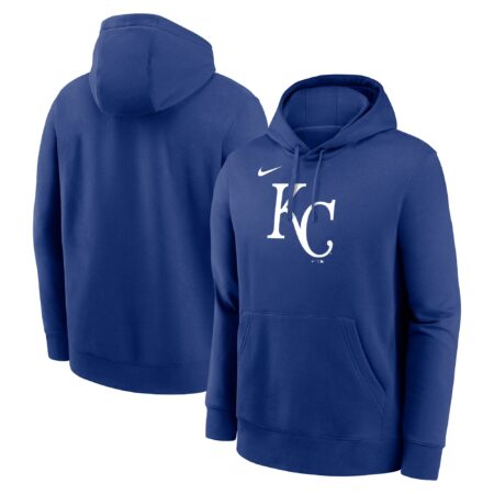 Kansas City Royals Logo Club Fleece Pullover Hoodie - Royal