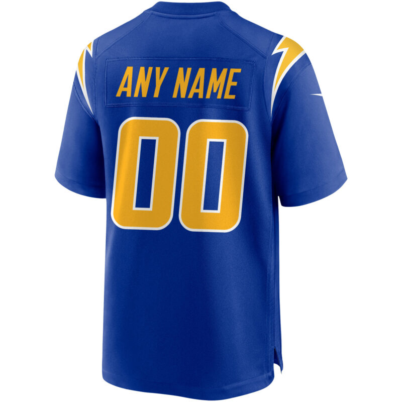 Los Angeles Chargers Alternate Custom Game Jersey - Royal - Image 3