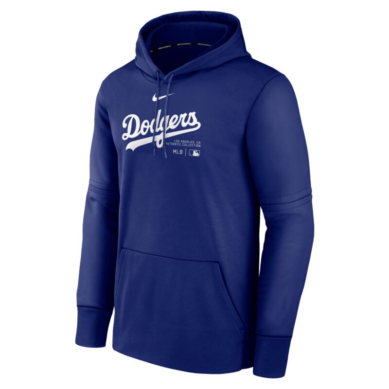 Los Angeles Dodgers Collection Practice Performance Pullover Hoodie - Royal - Image 2