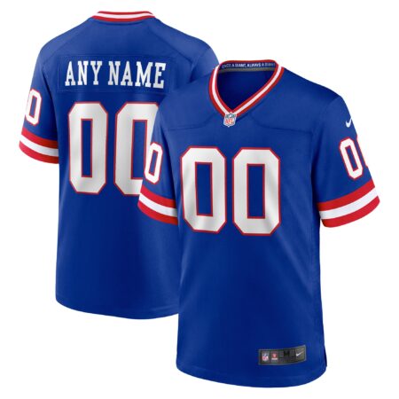 New York Giants Classic Custom Game Jersey - Royal