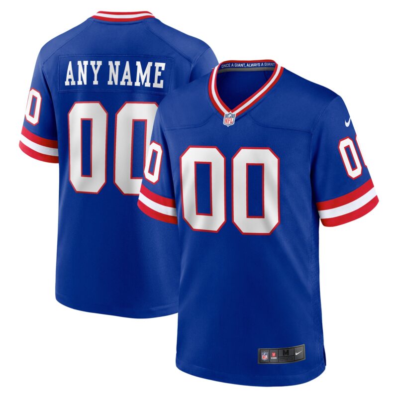 New York Giants Classic Custom Game Jersey - Royal