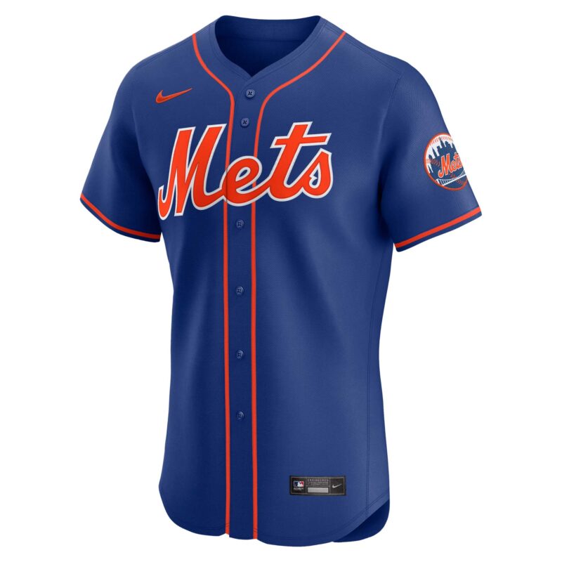 New York Mets Alternate Vapor Premier Elite Patch Jersey - Royal - Image 2