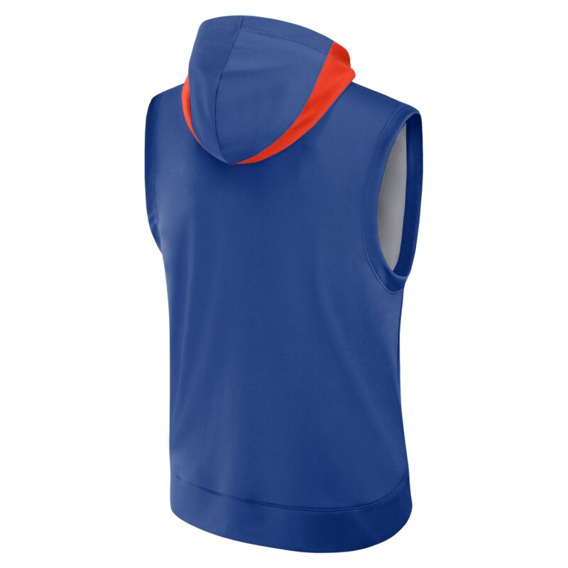 New York Mets Collection Performance Sleeveless Pullover Hoodie - Royal - Image 3