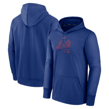 New York Mets Collection Practice Performance Pullover Hoodie - Royal