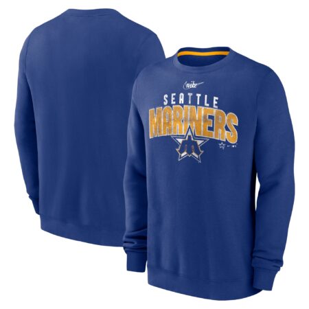 Seattle Mariners Cooperstown Collection Team Shout Out Pullover Sweatshirt - Royal