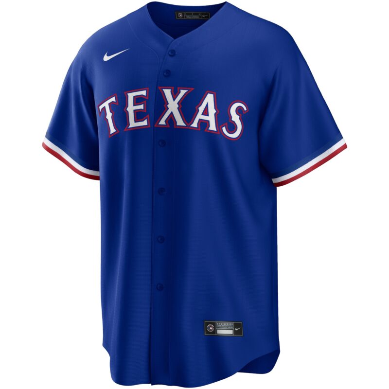 Texas Rangers Alternate Team Logo Jersey - Royal - Image 2