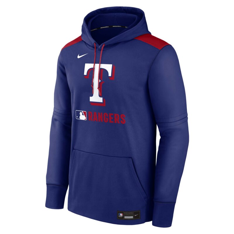 Texas Rangers Collection Performance Pullover Hoodie - Royal - Image 2