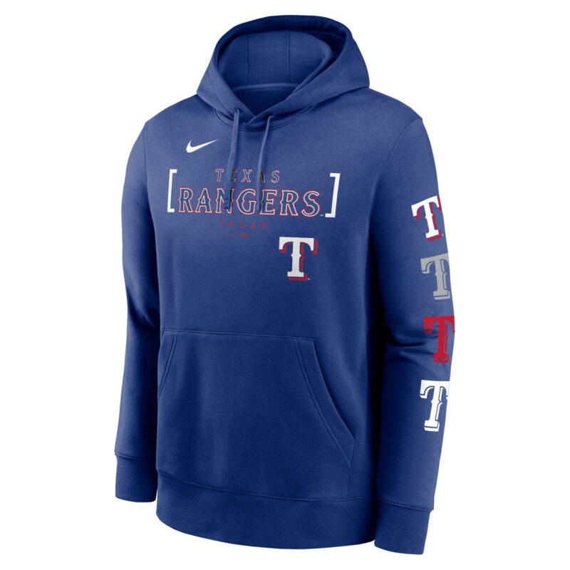 Texas Rangers Club Stack Pullover Hoodie - Royal - Image 2