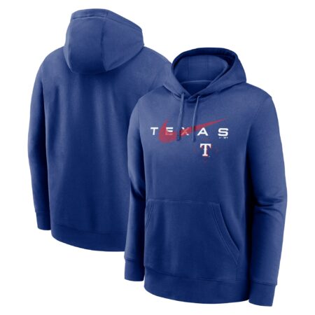 Texas Rangers Swoosh NeighborHOOD Pullover Hoodie - Royal