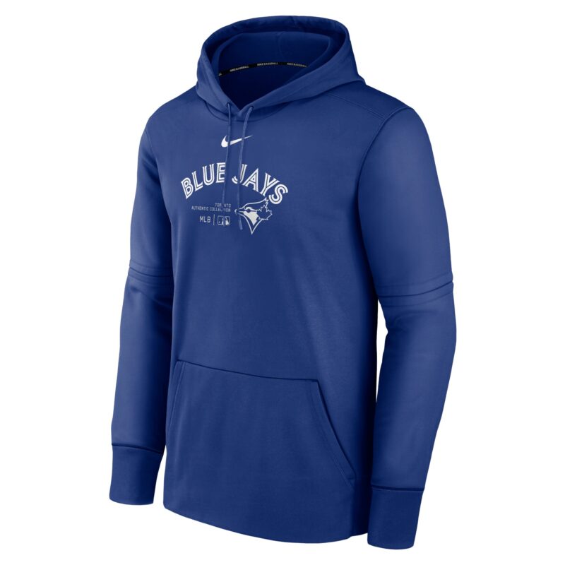Toronto Blue Jays Collection Practice Performance Pullover Hoodie - Royal - Image 2