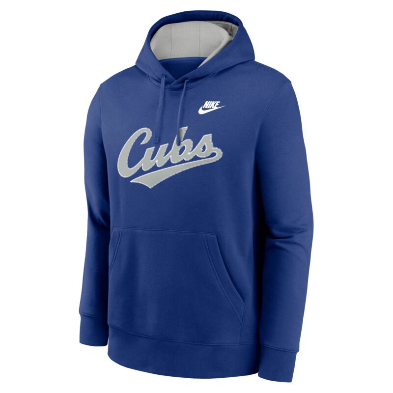Chicago Cubs Rewind Club Logo Pullover Hoodie - Rush Blue - Image 2