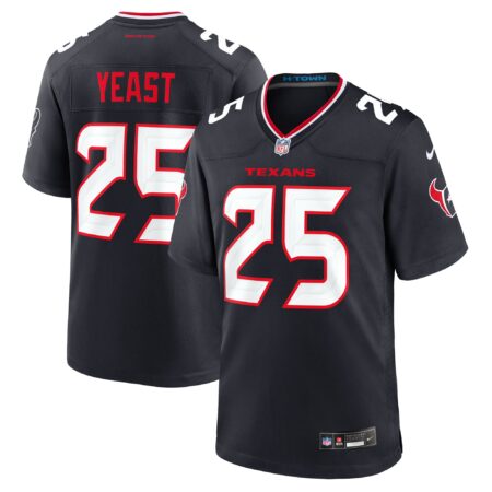 Russ Yeast Houston Texans Team Game Jersey - Navy