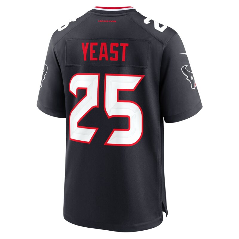 Russ Yeast Houston Texans Team Game Jersey - Navy - Image 3