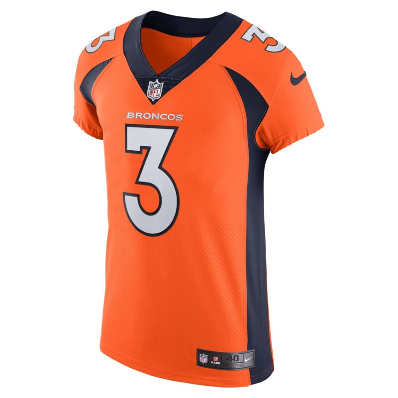 Russell Wilson Denver Broncos Vapor Elite Jersey - Orange - Image 2