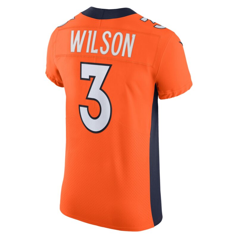 Russell Wilson Denver Broncos Vapor Elite Jersey - Orange - Image 3
