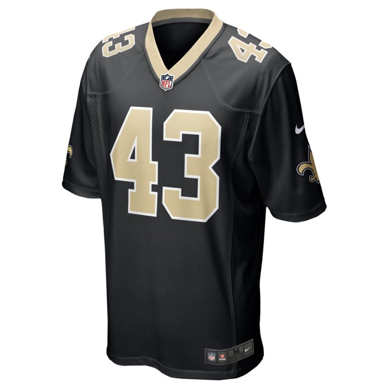 Ryan Connelly New Orleans Saints Team Game Jersey - Black - Image 2
