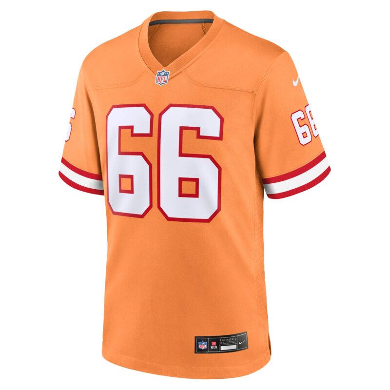 Ryan Jensen Tampa Bay Buccaneers Throwback Game Jersey - Orange - Image 2