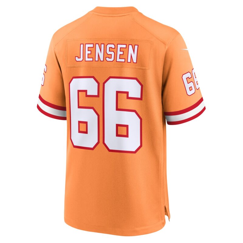 Ryan Jensen Tampa Bay Buccaneers Throwback Game Jersey - Orange - Image 3