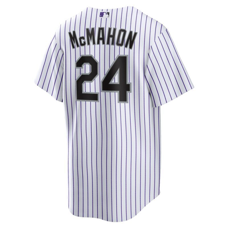 Ryan McMahon Colorado Rockies Home Player Jersey - White - Image 3