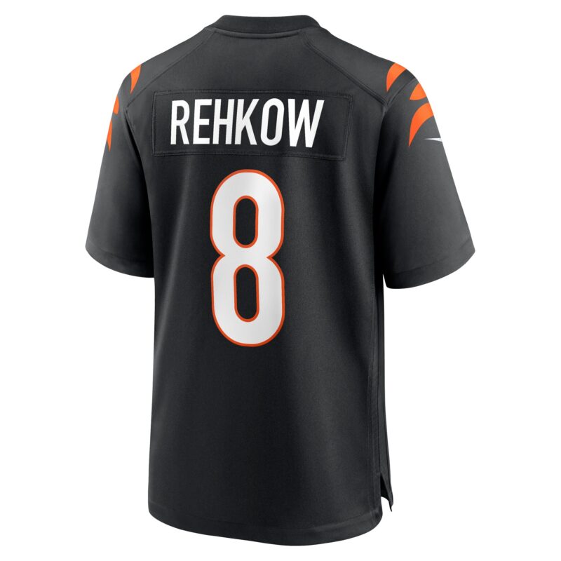 Ryan Rehkow Cincinnati Bengals Game Jersey - Black - Image 3