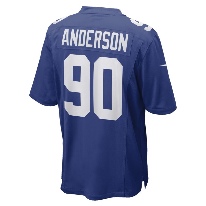 Ryder Anderson New York Giants Game Player Jersey - Royal - Image 3