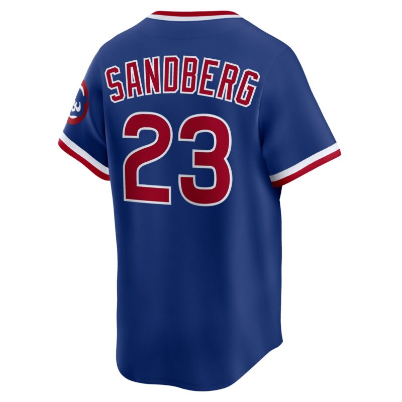 Ryne Sandberg Chicago Cubs Throwback Cooperstown Collection Limited Jersey - Royal - Image 3