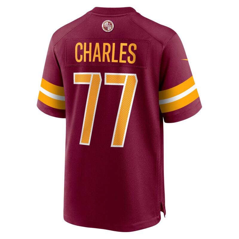 Saahdiq Charles Washington Commanders Game Jersey - Burgundy - Image 3
