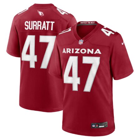 Sage Surratt Arizona Cardinals Team Game Jersey - Cardinal