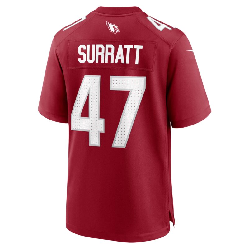 Sage Surratt Arizona Cardinals Team Game Jersey - Cardinal - Image 3