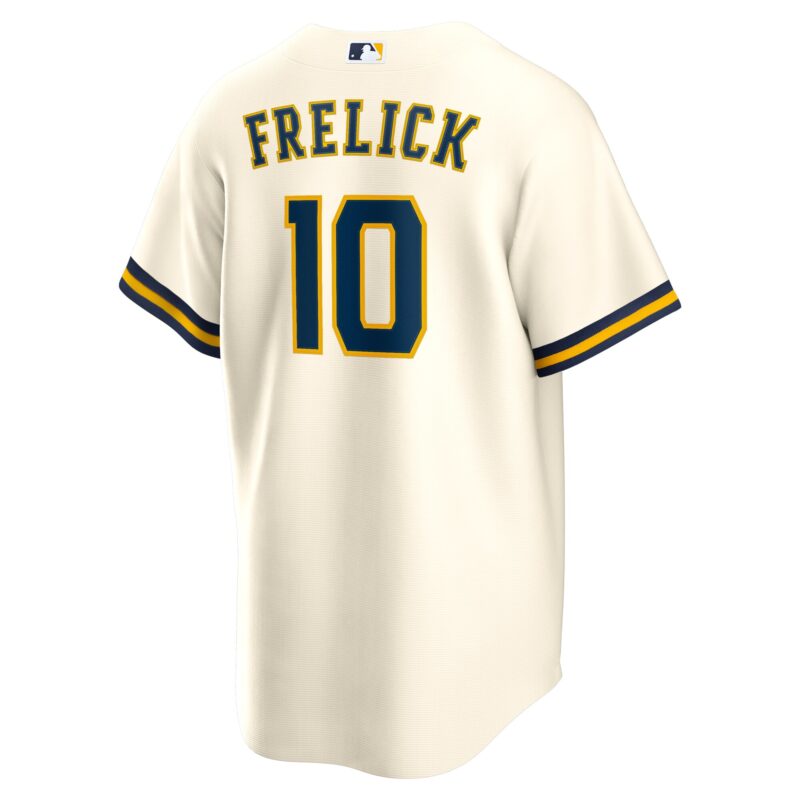 Sal Frelick Milwaukee Brewers Home Player Jersey - Cream - Image 3