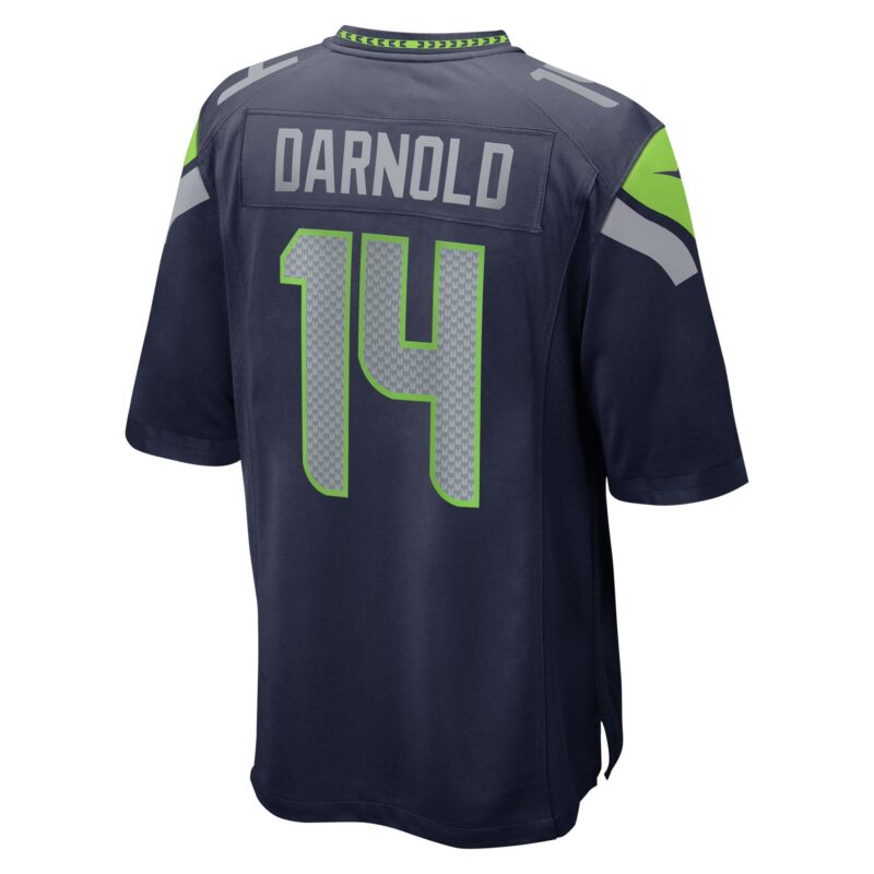 Sam Darnold Seattle Seahawks Game Player Jersey - College Navy - Image 3