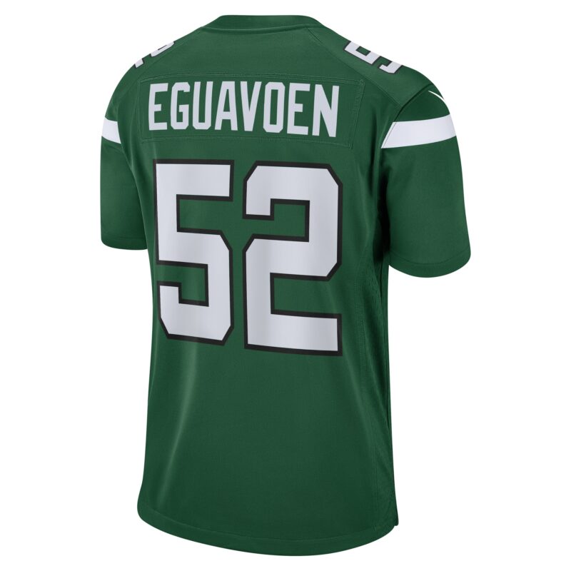 Sam Eguavoen New York Jets Game Jersey - Gotham Green - Image 3