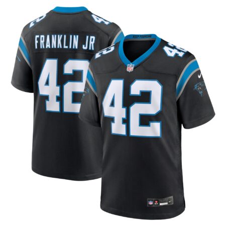 Sam Franklin Jr. Carolina Panthers Team Game Jersey - Black