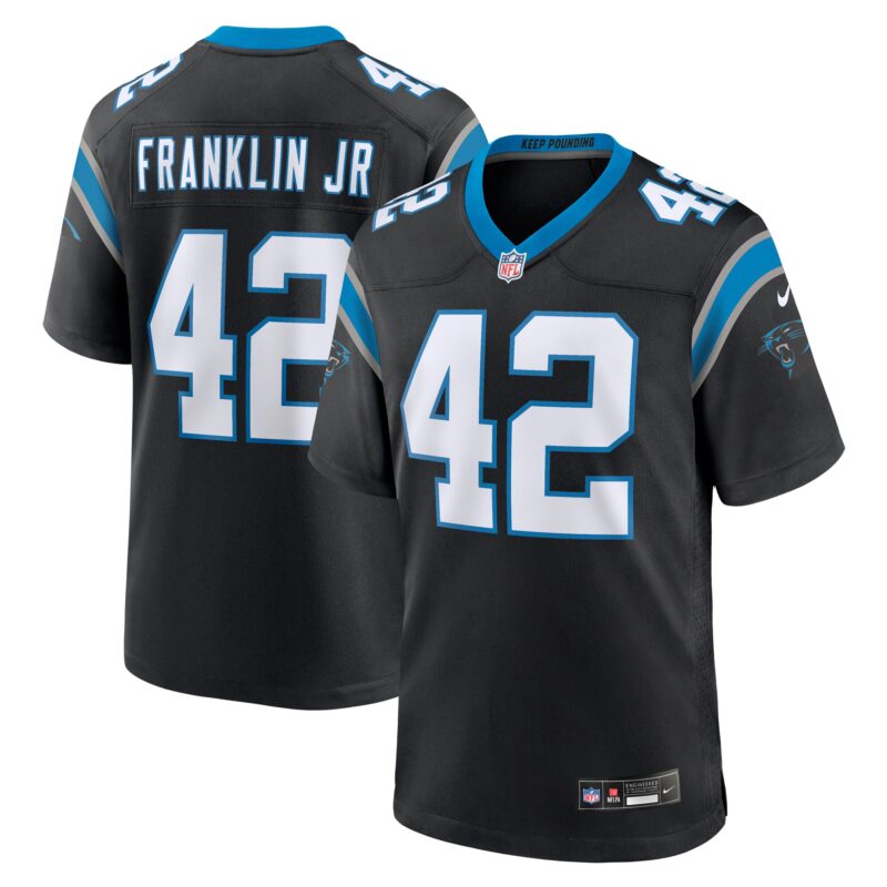 Sam Franklin Jr. Carolina Panthers Team Game Jersey - Black