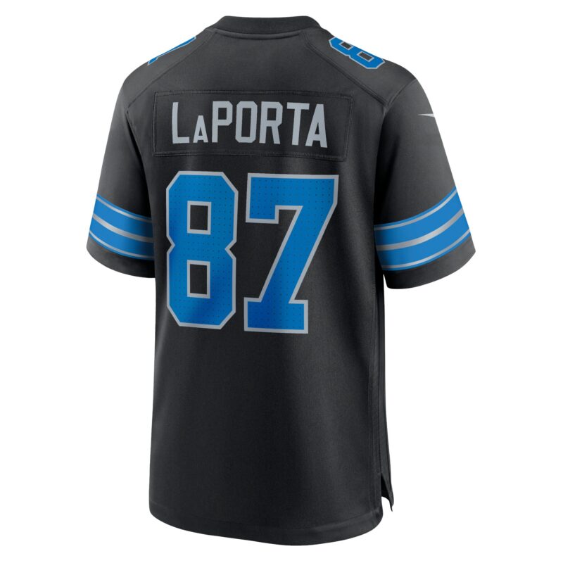 Sam LaPorta Detroit Lions 2nd Alternate Game Jersey - Black - Image 3