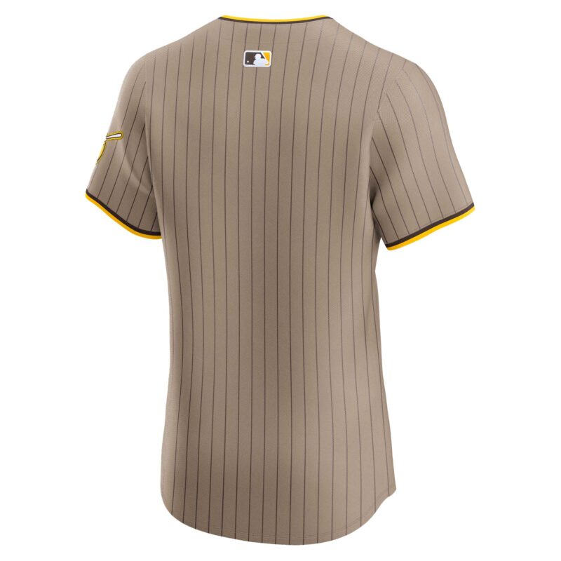San Diego Padres Alternate Vapor Premier Elite Patch Jersey - Sand - Image 3