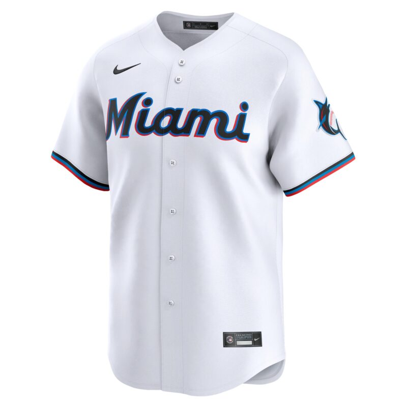 Sandy Alcantara Miami Marlins Home Limited Player Jersey - White - Image 2