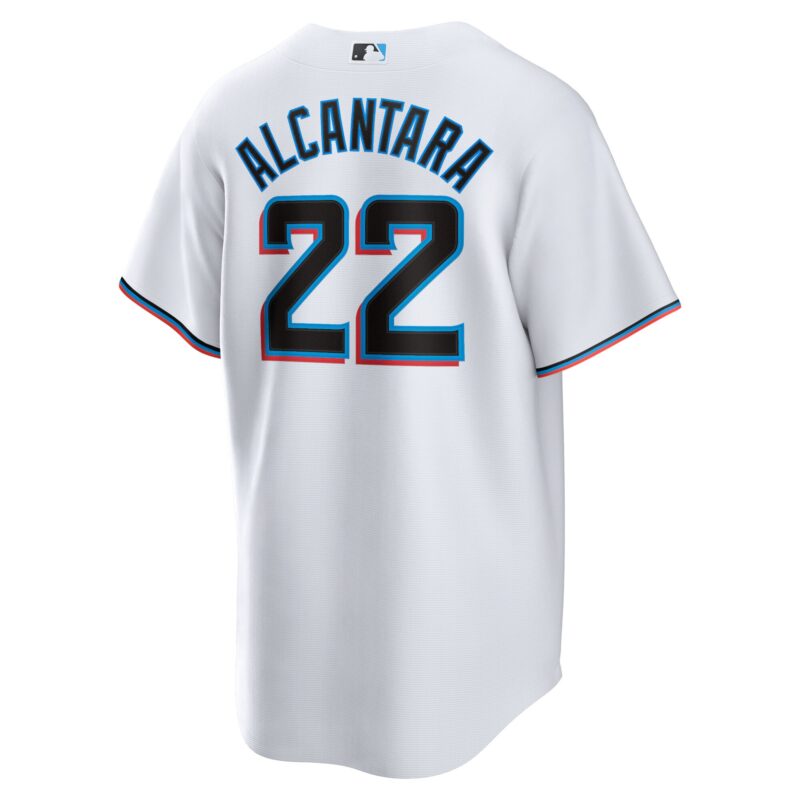 Sandy Alcantara Miami Marlins Player Jersey - White - Image 3