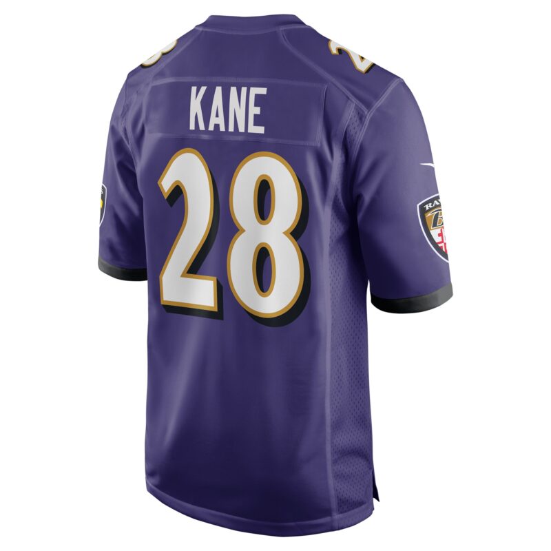Sanoussi Kane Baltimore Ravens Team Game Jersey - Purple - Image 3