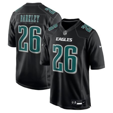 Saquon Barkley Philadelphia Eagles Fashion Game Jersey - Carbon Black