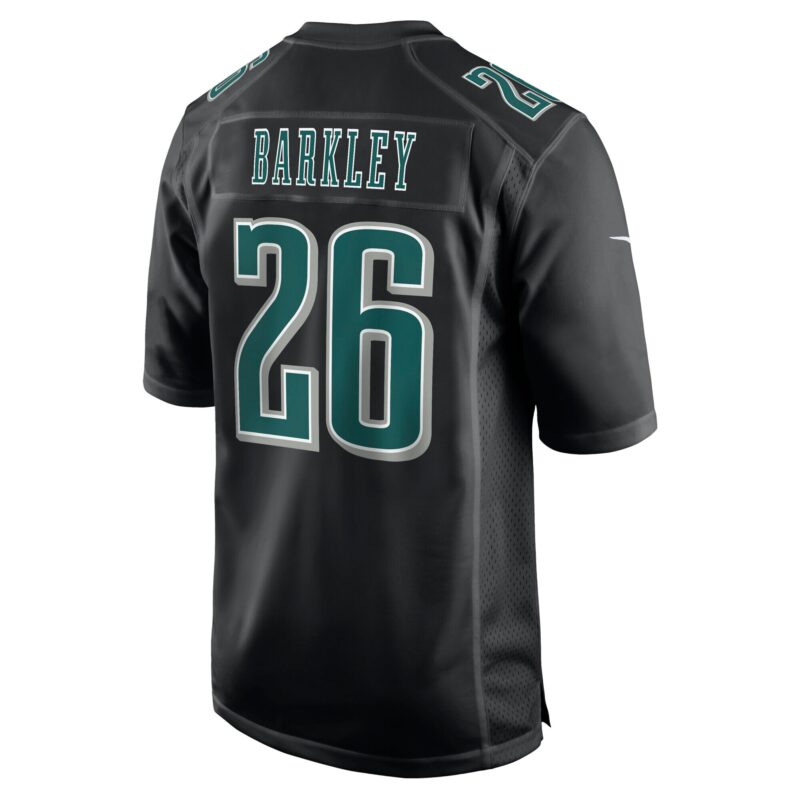 Saquon Barkley Philadelphia Eagles Fashion Game Jersey - Carbon Black - Image 3