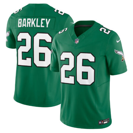 Saquon Barkley Philadelphia Eagles Alternate Vapor F.U.S.E. Limited Jersey - Kelly Green