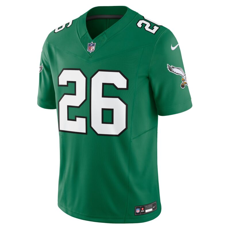 Saquon Barkley Philadelphia Eagles Alternate Vapor F.U.S.E. Limited Jersey - Kelly Green - Image 2