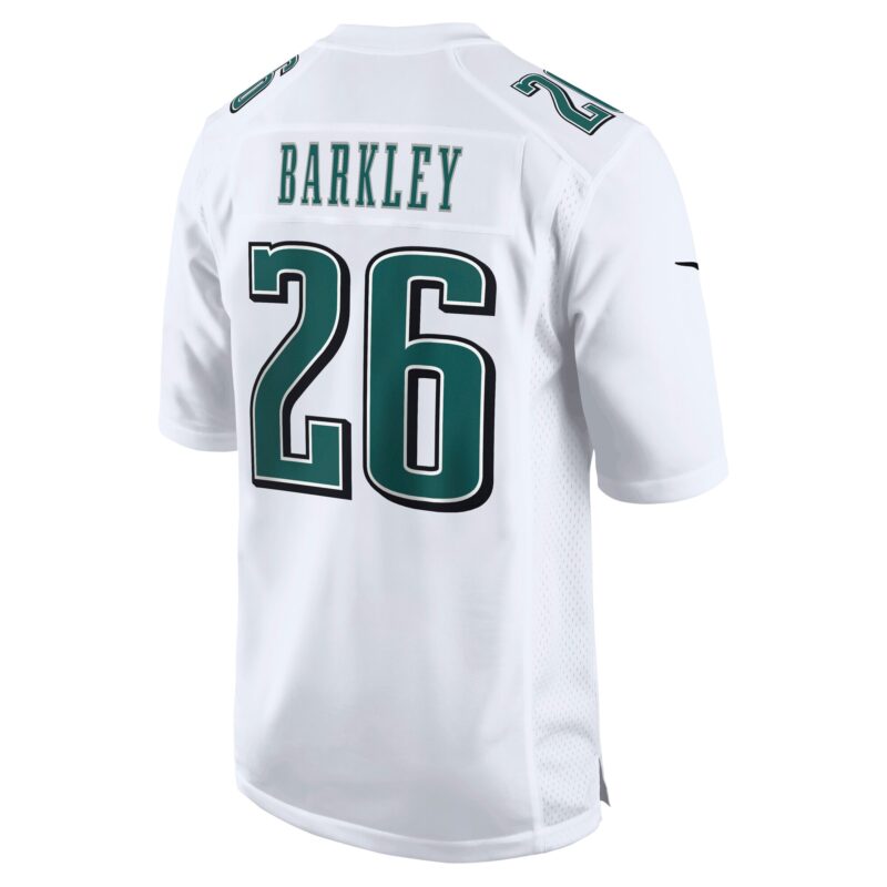 Saquon Barkley Philadelphia Eagles Fashion Game Jersey - Tundra White - Image 3